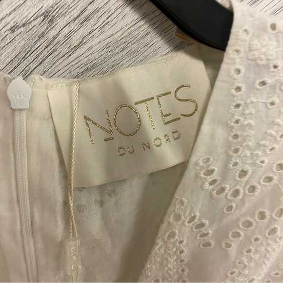 Notes Du Nord | OMIA Playsuit Romper White Crochet - Picture 4 of 11